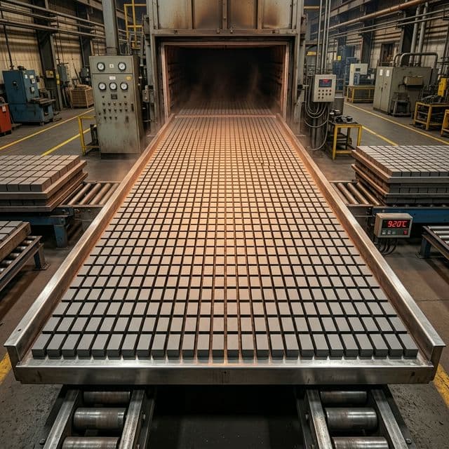 Ferrite magnet sintering furnace line
